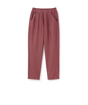 のびのびカットツイルテーパードパンツ