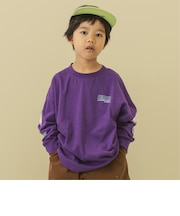 【防汚】袖プリントBIG長袖Tシャツ