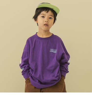 【防汚】袖プリントBIG長袖Tシャツ