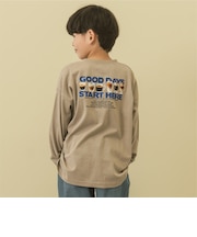 【防汚】フード転写BIG長袖Tシャツ
