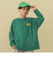 【防汚】フード転写BIG長袖Tシャツ