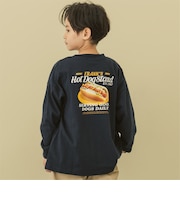 【防汚】フード転写BIG長袖Tシャツ
