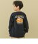【防汚】フード転写BIG長袖Tシャツ