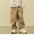 ドロスト付きストレッチツイルカーゴパンツ