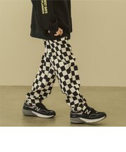 アソート総柄ストレッチツイルシェフパンツ