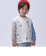 【POLO BCS/リンク】くま刺しゅう長袖Tシャツ