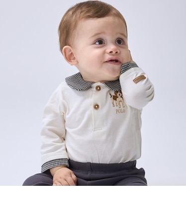 【POLO BCS】レイヤード風ロンパース