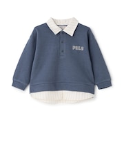 【POLO BCS】シャツレイヤードトレーナー