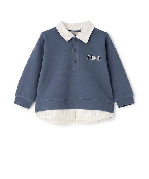 【POLO BCS】シャツレイヤードトレーナー
