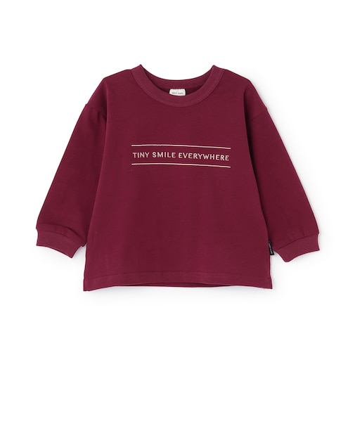 ロゴ刺しゅう長袖Tシャツ