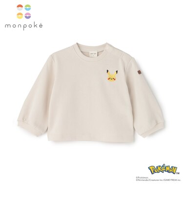 【モンポケ】刺しゅうTシャツ