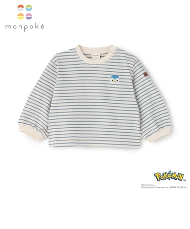 【モンポケ】刺しゅうTシャツ