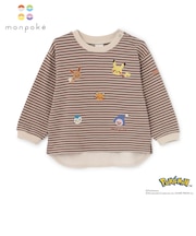 【モンポケ】刺しゅう長袖Tシャツ