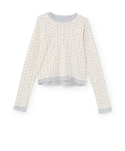 【親子リンク】ヘンリーネックレイヤード長袖Tシャツ