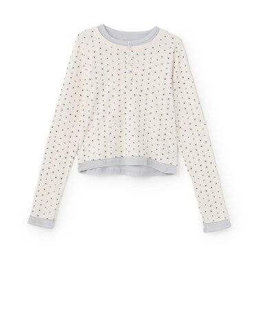 【親子リンク】ヘンリーネックレイヤード長袖Tシャツ