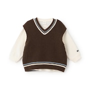 【予約商品】【ウォッシャブル】ニットベストセット