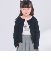 ケーブルニットカーディガン