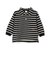 ボーダーポロ衿長袖Tシャツ