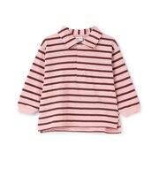 ボーダーポロ衿長袖Tシャツ