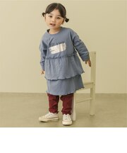 【防汚】カットティアード長袖チュニック