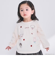 【モンチッチ/リンク】刺しゅう長袖Tシャツ