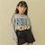 【毛玉ガード】【365D.】フロッキーロゴプリントワイドスウェット