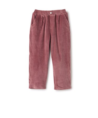 のびのびコーデュロイテーパードパンツ
