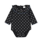 【予約商品】衿フリルロンパース