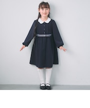 ピンタック衿ワンピース