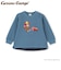 【おさるのジョージ】接結アップリケ長袖Tシャツ
