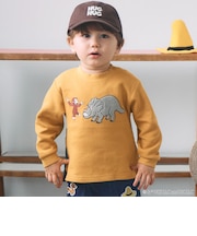 【おさるのジョージ】接結アップリケ長袖Tシャツ