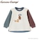 【おさるのジョージ】接結アップリケ長袖Tシャツ