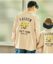 【親子リンク】【DAD】アソートスーベニア刺しゅう長袖シャツ