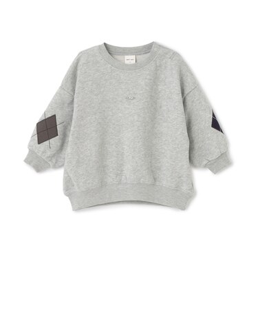エルボーアップリケトレーナー