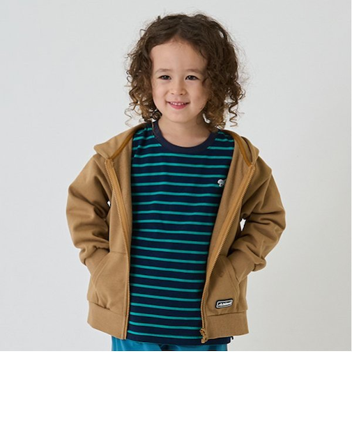 【防汚加工】シリコンワッペンジップアップパーカー