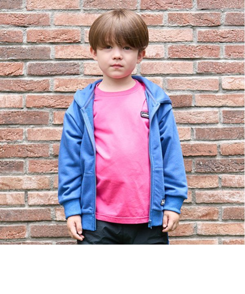 【防汚加工】シリコンワッペンジップアップパーカー