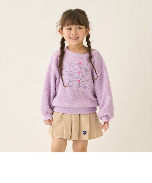 フワフワ素材 刺しゅうプルオーバー