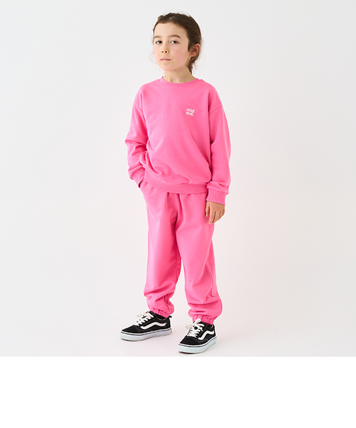 【防汚加工】裏毛イージーパンツ