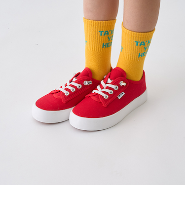 ゴム紐ローカットスニーカー