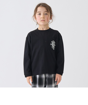 【防汚加工】天竺アソートプリントカレッジTシャツ