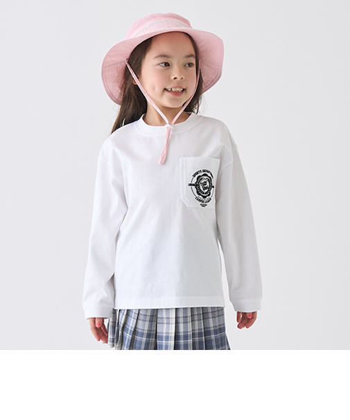 【防汚加工】天竺アソートプリントカレッジTシャツ