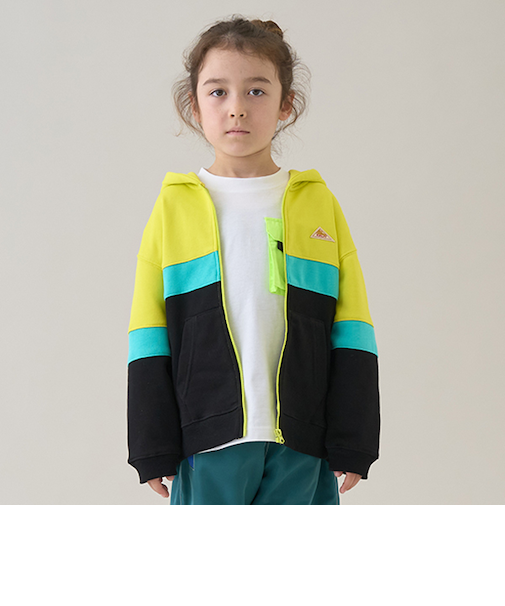 【KELTY】裏毛キリカエZIPパーカー