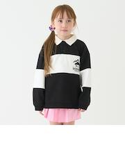 【撥水】ポンチ刺しゅうラガーシャツ