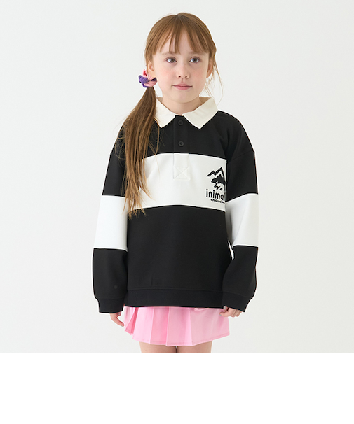 【撥水】ポンチ刺しゅうラガーシャツ