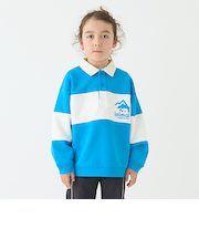 【撥水】ポンチ刺しゅうラガーシャツ