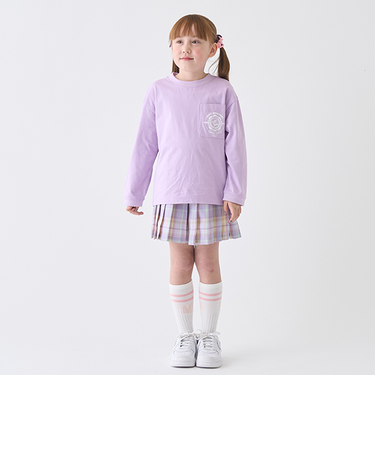 チェックプリーツキュロット