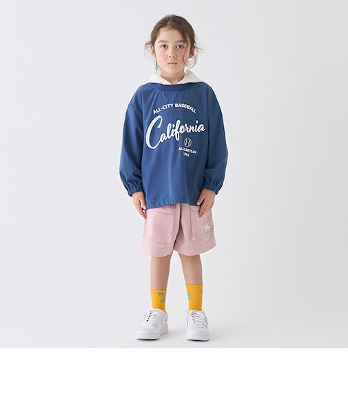 5分丈コットンライクカラーショーツ