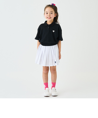 メッシュプリーツスカート