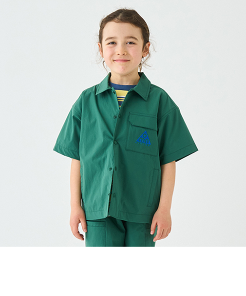 【4WAY】ストレッチハーフスリーブシャツ