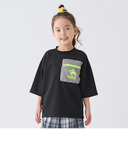 【撥水】ポンチ配色ポケットビッグT